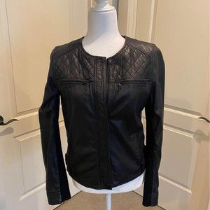 Nordstrom Caslon Real Leather Moto Jacket - Women's, Size Small